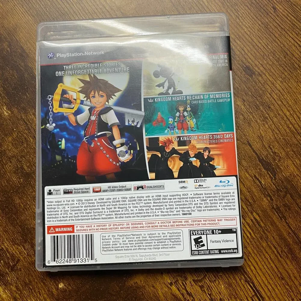 Kingdom Hearts HD 1.5 ReMIX (Sony PlayStation 3, 2013)